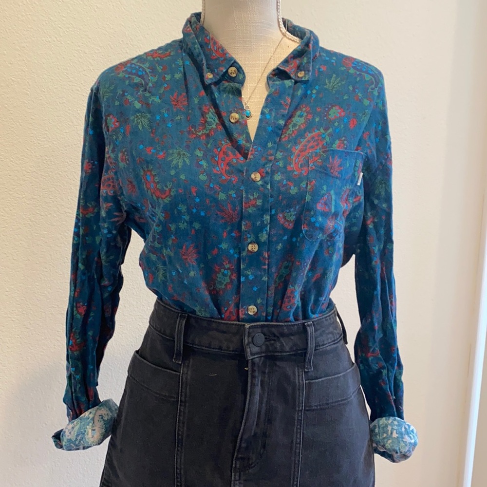 Obey Propaganda Weed Paisley Button Shirt